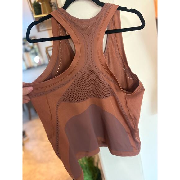 Athleta Tank Top Womens 2XL Brown Allyson Felix Legend Shine Seamless Fitted - Picture 5 of 6